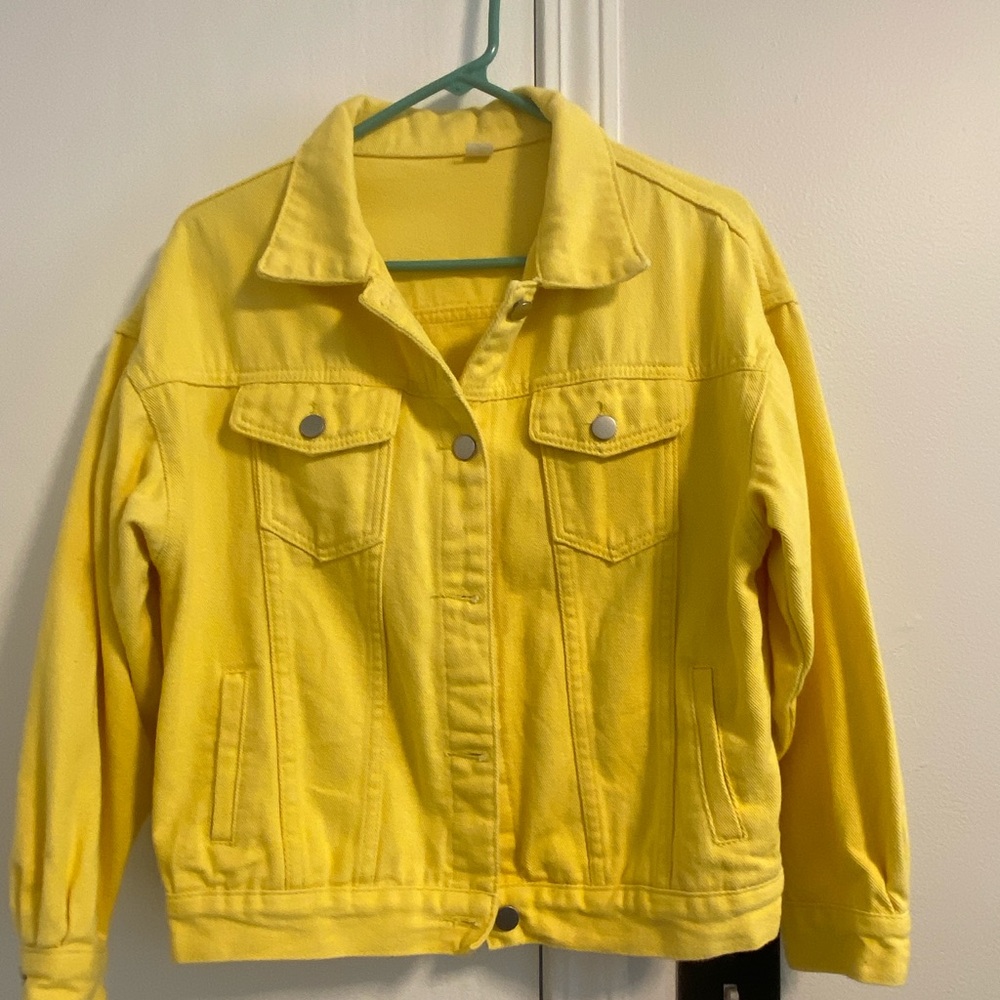 Yellow Women's Denim Jacket
